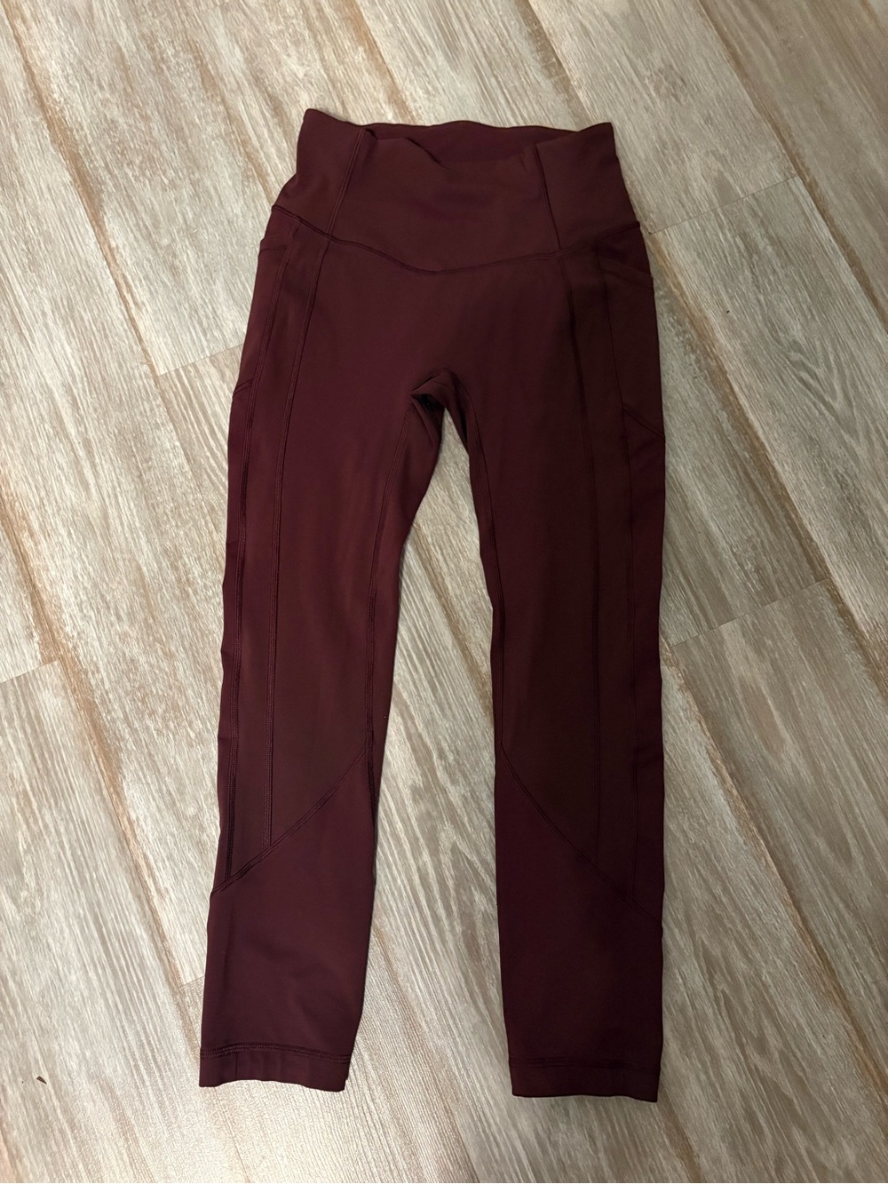 lululemon athletica Burgundy High-Waist Leggings